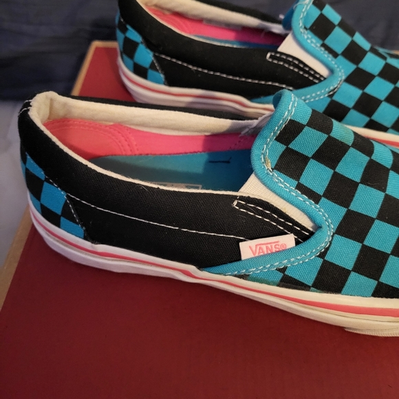 Women's 7.5 teal vans - Picture 4 of 12